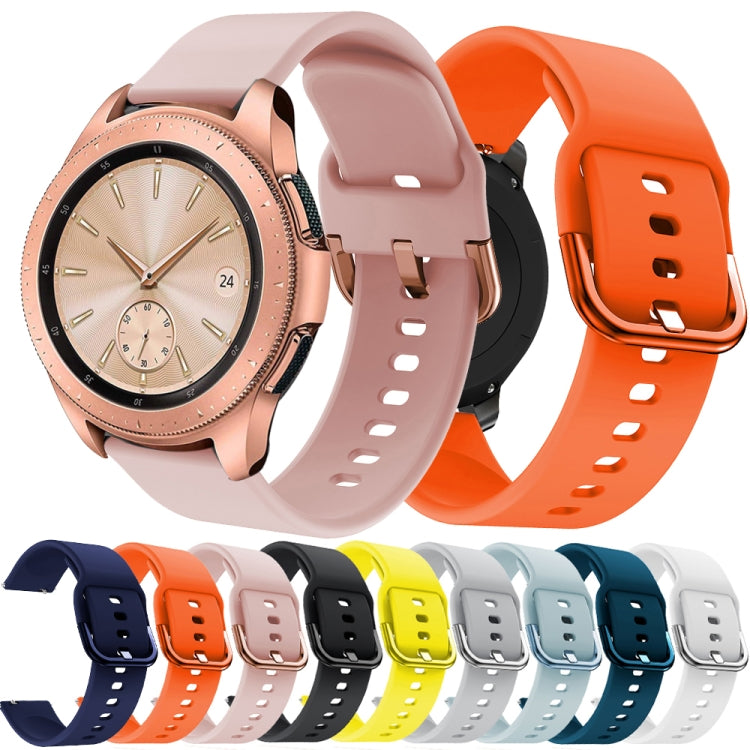 20mm For Huawei Watch GT2 42MM / Amazfit BipS 2 Youth Version Color Buckle Silicone Watch Band(Pink) - Watch Bands by buy2fix | Online Shopping UK | buy2fix