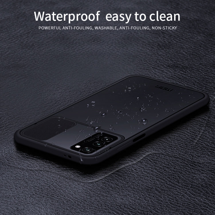 For Huawei HonorV30 MOFI Xing Dun Series PC + TPU Anti-peep Waterproof And Anti-drop All-inclusive Protective Shell, Translucent Frosted(Black) - Huawei Cases by MOFI | Online Shopping UK | buy2fix