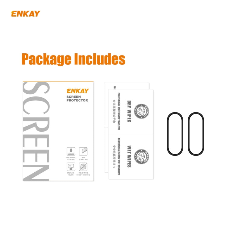 2 PCS For Xiaomi Mi Band 5 ENKAY Hat-Prince 3D Full Screen Soft PC Edge + PMMA HD Screen Protector Film - Screen Protector by ENKAY | Online Shopping UK | buy2fix