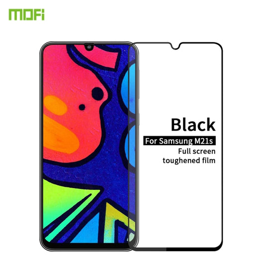 For Samsung Galaxy M21S MOFI 9H 2.5D Full Screen Tempered Glass Film(Black) - Galaxy Tempered Glass by MOFI | Online Shopping UK | buy2fix