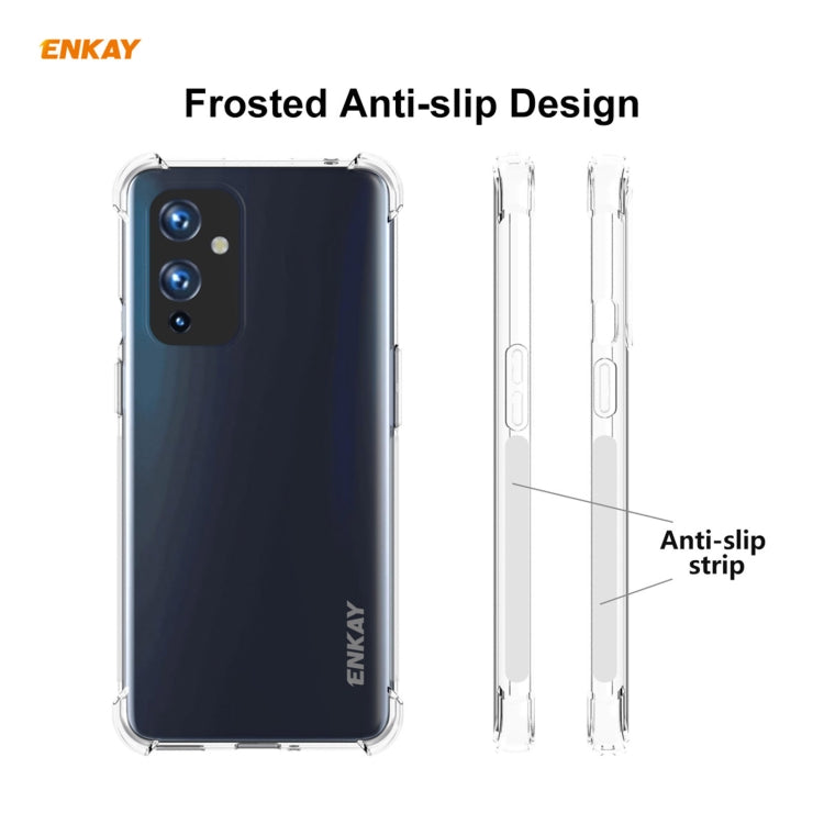 For OnePlus 9 Hat-Prince ENKAY Clear TPU Shockproof Case Soft Anti-slip Cover - OnePlus Cases by ENKAY | Online Shopping UK | buy2fix