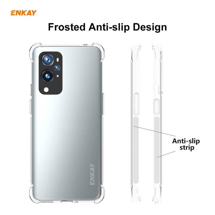 For OnePlus 9 Pro Hat-Prince ENKAY Clear TPU Shockproof Case Soft Anti-slip Cover - OnePlus Cases by ENKAY | Online Shopping UK | buy2fix