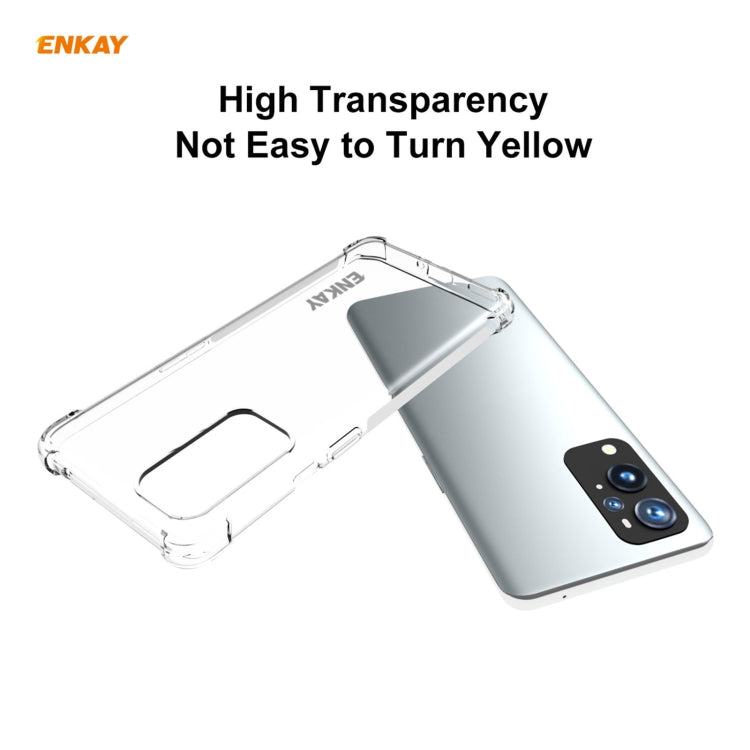 For OnePlus 9 Pro Hat-Prince ENKAY Clear TPU Shockproof Case Soft Anti-slip Cover - OnePlus Cases by ENKAY | Online Shopping UK | buy2fix