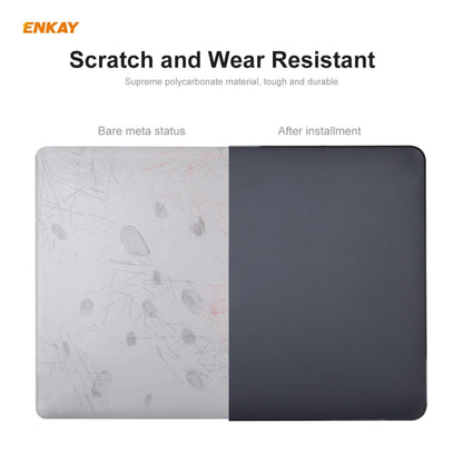 ENKAY 3 in 1 Matte Laptop Protective Case + EU Version TPU Keyboard Film + Anti-dust Plugs Set for MacBook Air 13.3 inch A1932 (2018)(Grey) - MacBook Air Cases by ENKAY | Online Shopping UK | buy2fix