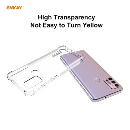 For Motorola Moto G30 / G10 Hat-Prince ENKAY Clear TPU Shockproof Case Soft Anti-slip Cover - Motorola Cases by ENKAY | Online Shopping UK | buy2fix