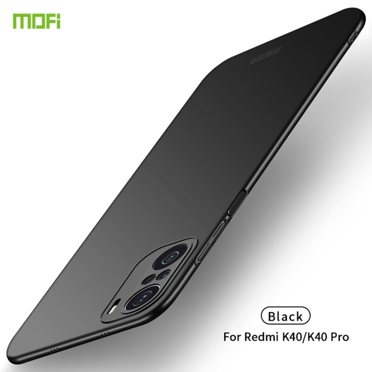 For Xiaomi Redmi K40 / K40 Pro MOFI Frosted PC Ultra-thin Hard Case(Black) - Xiaomi Cases by MOFI | Online Shopping UK | buy2fix