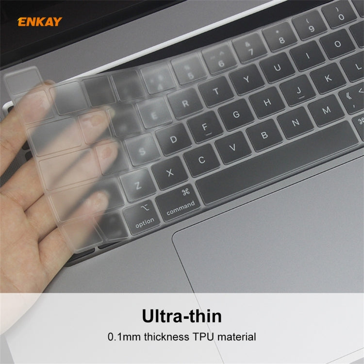 ENKAY Soft TPU Keyboard Protector Film for MacBook Pro 16 inch A2141 / Pro 13.3 inch A2289 & A2251 & A2338 (2020), EU Version - Keyboard Protector by ENKAY | Online Shopping UK | buy2fix