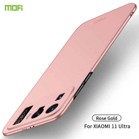 For Xiaomi Mi 11 Ultra MOFI Frosted PC Ultra-thin Hard Case(Rose Gold) - Xiaomi Cases by MOFI | Online Shopping UK | buy2fix