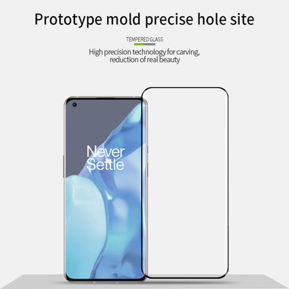 For OnePlus 9 Pro MOFI 9H 3D Explosion Proof Thermal Bending Full Screen Covered Tempered Glass Film(Black) - OnePlus Tempered Glass by MOFI | Online Shopping UK | buy2fix