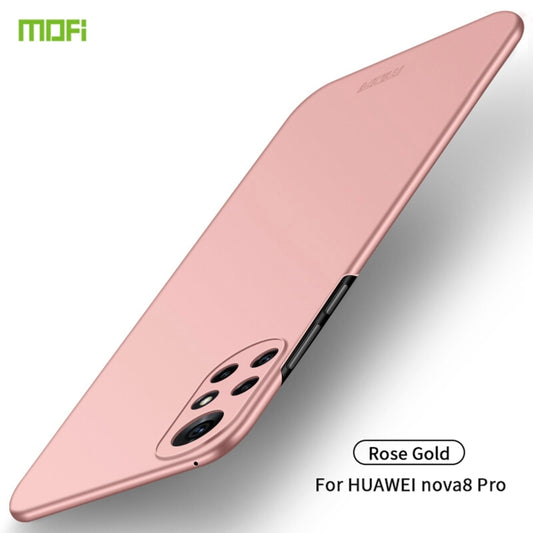 For Huawei Nova 8 Pro MOFI Frosted PC Ultra-thin Hard Case(Rose Gold) - Huawei Cases by MOFI | Online Shopping UK | buy2fix