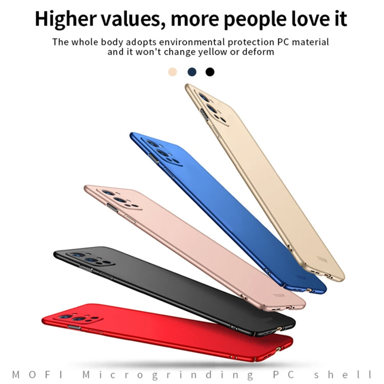 For OnePlus 9R MOFI Frosted PC Ultra-thin Hard Case(Rose gold) - OnePlus Cases by MOFI | Online Shopping UK | buy2fix