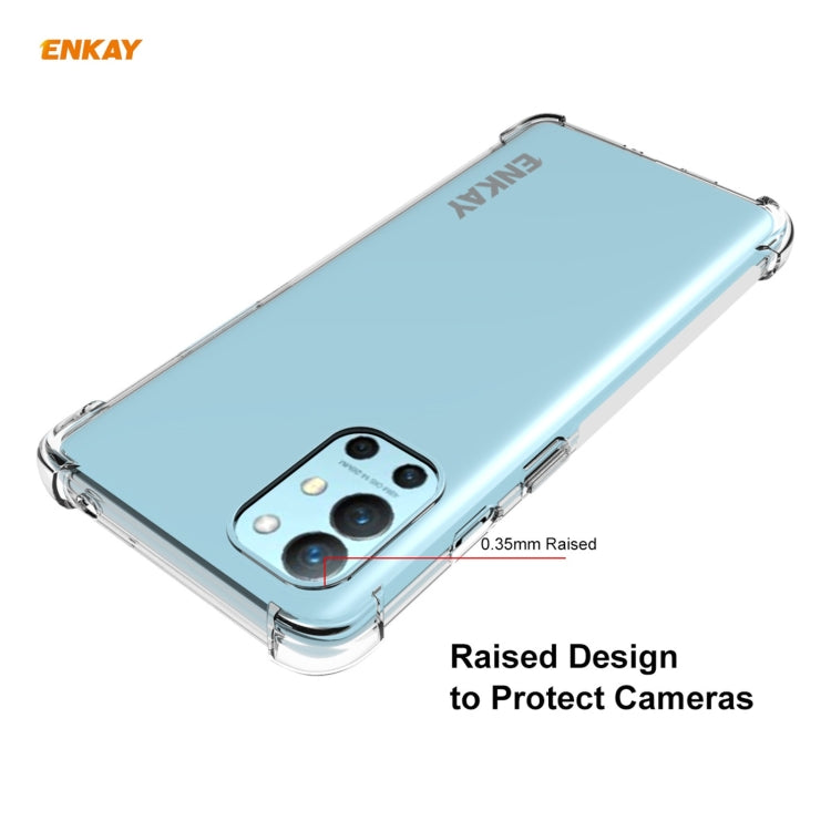 For OnePlus 9R ENKAY Hat-Prince Clear TPU Shockproof Case Soft Anti-slip Cover - OnePlus Cases by ENKAY | Online Shopping UK | buy2fix