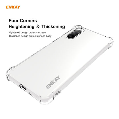 For Sony Xperia 10 III ENKAY Hat-Prince Clear TPU Shockproof Case Soft Anti-slip Cover - Sony Cases by ENKAY | Online Shopping UK | buy2fix