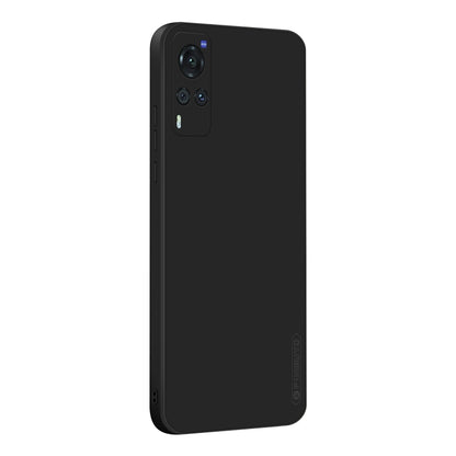 For vivo X60 PINWUYO Touching Series Liquid Silicone TPU Shockproof Case(Black) - OPPO Cases by PINWUYO | Online Shopping UK | buy2fix