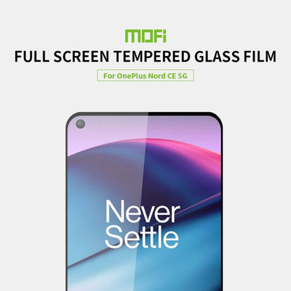 For OnePlus Nord CE 5G MOFI 9H 2.5D Full Screen Tempered Glass Film(Black) - OnePlus Tempered Glass by MOFI | Online Shopping UK | buy2fix