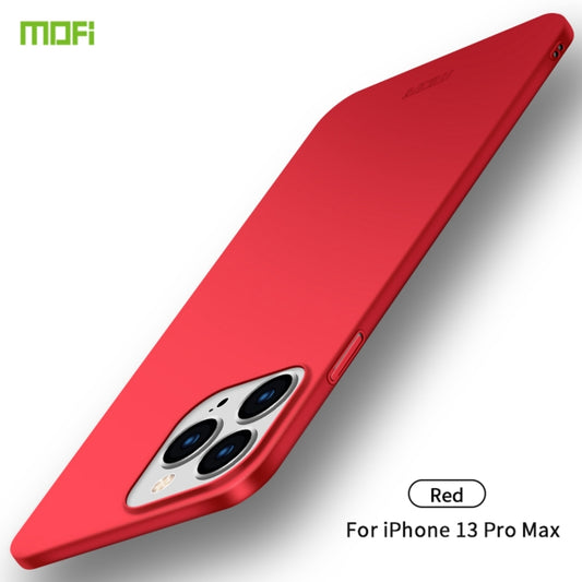 For iPhone 13 Pro Max  MOFI Frosted PC Ultra-thin Hard Case(Red) - iPhone 13 Pro Max Cases by MOFI | Online Shopping UK | buy2fix