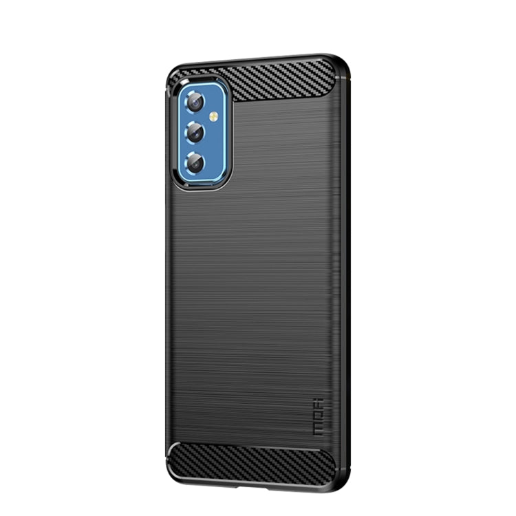 For Samsung Galaxy M52 5G MOFI Gentleness Series Brushed Texture Carbon Fiber Soft TPU Case(Black) - Galaxy Phone Cases by MOFI | Online Shopping UK | buy2fix