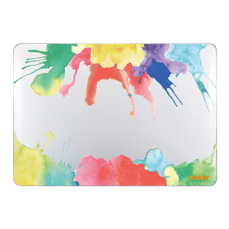 ENKAY Hat-Prince Forest Series Pattern Laotop Protective Crystal Case for MacBook Pro 14.2 inch A2442 2021/A2779 2023(Watercolor Pattern) - MacBook Pro Cases by ENKAY | Online Shopping UK | buy2fix