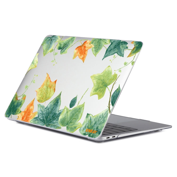 ENKAY Hat-Prince Forest Series Pattern Laotop Protective Crystal Case for MacBook Air 13.3 inch A1932 2018(Ivy Leaf Pattern) - MacBook Air Cases by ENKAY | Online Shopping UK | buy2fix