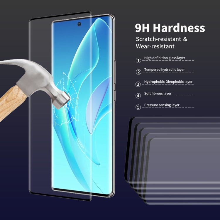 2 PCS For Honor 70 / 60 ENKAY 3D Hot Bending Explosion-proof Full Tempered Glass Film - Honor Tempered Glass by ENKAY | Online Shopping UK | buy2fix