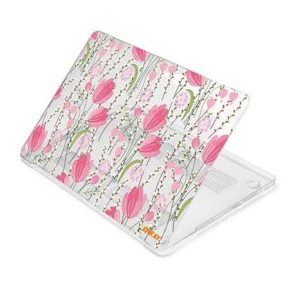 ENKAY Flower Series Pattern Laotop Protective Crystal Case For MacBook Pro 13.3 inch A2251 / A2289 / A2338 2020(Tulips) - MacBook Pro Cases by ENKAY | Online Shopping UK | buy2fix