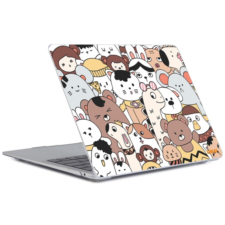 ENKAY Animal Series Pattern Laotop Protective Crystal Case For MacBook Pro 13.3 inch A1706 / A1708 / A1989 / A2159(Animals No.1) - MacBook Pro Cases by ENKAY | Online Shopping UK | buy2fix