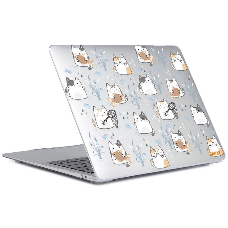 ENKAY Animal Series Pattern Laotop Protective Crystal Case For MacBook Pro 15.4 inch A1707 / A1990(Cute Cat) - MacBook Pro Cases by ENKAY | Online Shopping UK | buy2fix