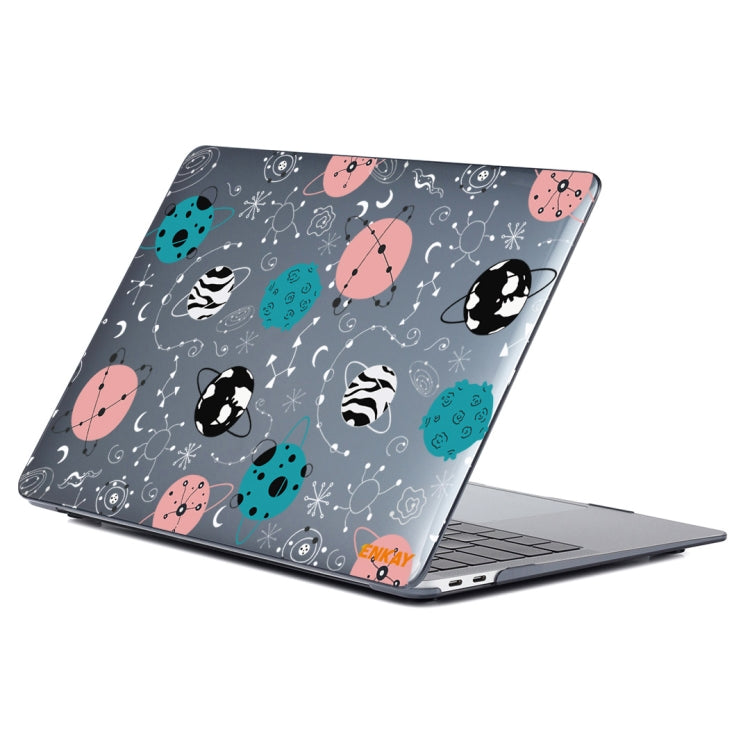 For MacBook Air 13.3 inch A1932 / A2179 / A2337 ENKAY Star Series Pattern Laotop Protective Crystal Case(Geometric Planet) - MacBook Air Cases by ENKAY | Online Shopping UK | buy2fix