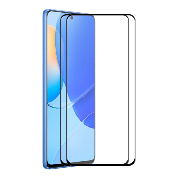 2 PCS For Huawei Nova 9 SE 5G ENKAY 6D Full Glue Tempered Glass Full Film - Huawei Tempered Glass by ENKAY | Online Shopping UK | buy2fix