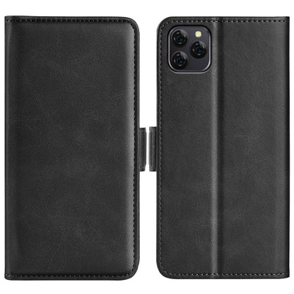 For Blackview A95 Dual-side Magnetic Buckle Leather Phone Case(Black) - More Brand by buy2fix | Online Shopping UK | buy2fix