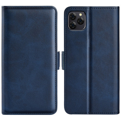 For Blackview A95 Dual-side Magnetic Buckle Leather Phone Case(Dark Blue) - More Brand by buy2fix | Online Shopping UK | buy2fix