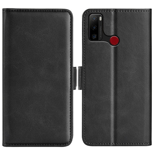 For Ulefone note 10 Dual-side Magnetic Buckle Leather Phone Case(Black) - Ulefone Cases by buy2fix | Online Shopping UK | buy2fix