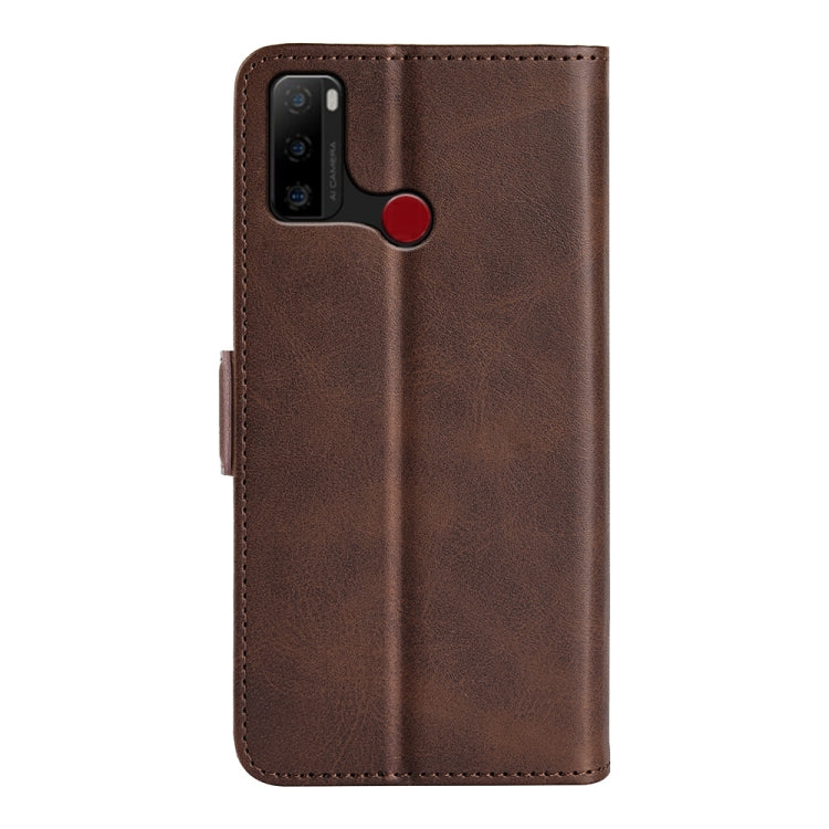 For Ulefone note 10 Dual-side Magnetic Buckle Leather Phone Case(Brown) - Ulefone Cases by buy2fix | Online Shopping UK | buy2fix