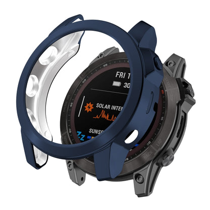 For Garmin Fenix 7 Shockproof TPU Watch Case(Grey) - Watch Cases by buy2fix | Online Shopping UK | buy2fix