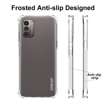 For Nokia G21 / G11 ENKAY Clear TPU Shockproof Phone Case - Nokia Cases by ENKAY | Online Shopping UK | buy2fix