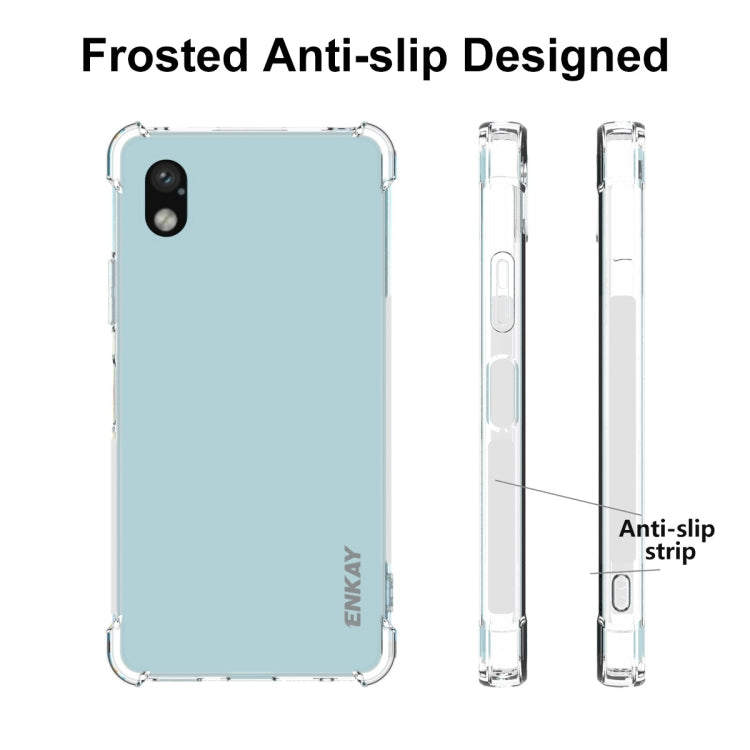 For Sony Xperia Ace III ENKAY Clear TPU Shockproof Phone Case - Sony Cases by ENKAY | Online Shopping UK | buy2fix