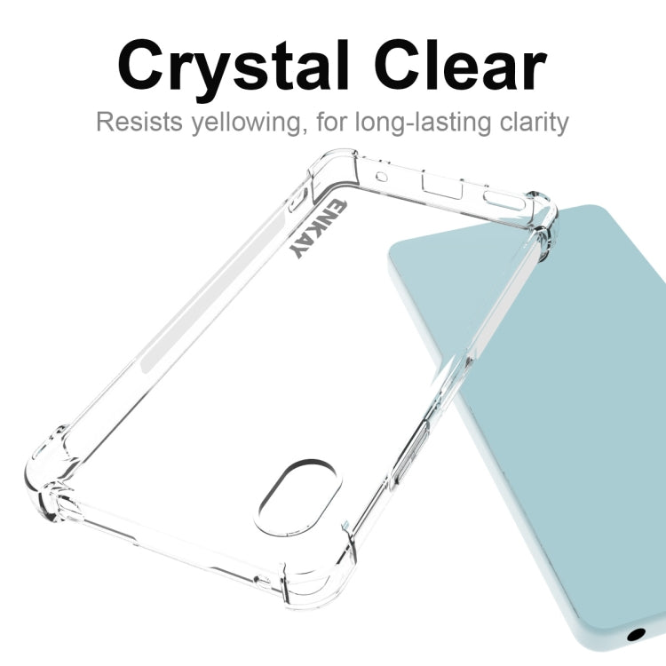 For Sony Xperia Ace III ENKAY Clear TPU Shockproof Phone Case - Sony Cases by ENKAY | Online Shopping UK | buy2fix