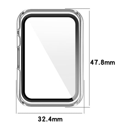 For OPPO Watch Free PC+ Toughened Film Fully Enclosed Protective Watch Case(Transparent.) -  by buy2fix | Online Shopping UK | buy2fix