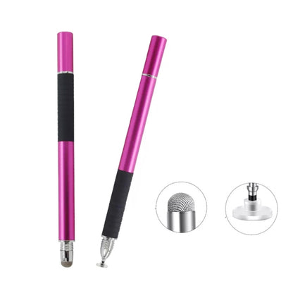 AT-31 Conductive Cloth Head + Precision Sucker Capacitive Pen Head 2-in-1 Handwriting Stylus(Rose Red) - Stylus Pen by buy2fix | Online Shopping UK | buy2fix