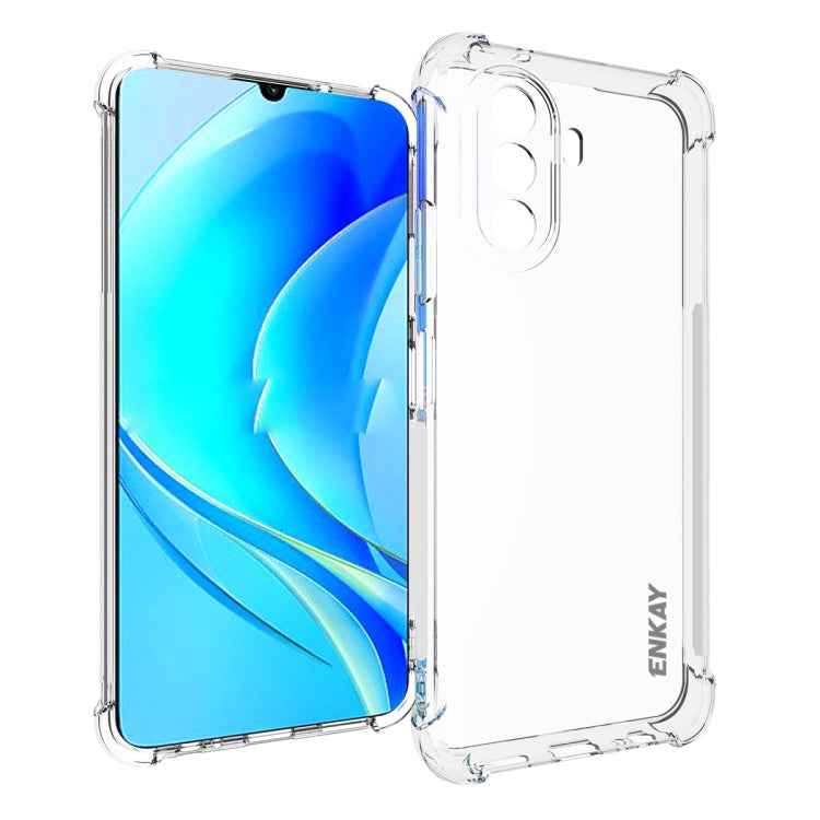 For Huawei Enjoy 50 4G / Nova Y70 Plus 4G Global ENKAY Clear TPU Shockproof Phone Case - Huawei Cases by ENKAY | Online Shopping UK | buy2fix