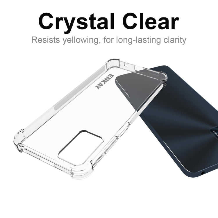 For Motorola Moto E22 4G ENKAY Clear TPU Shockproof Phone Case - Motorola Cases by ENKAY | Online Shopping UK | buy2fix