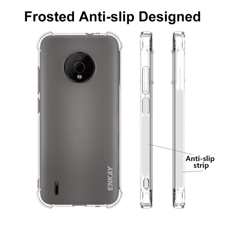 For Nokia C200 ENKAY Clear TPU Shockproof Phone Case - Nokia Cases by ENKAY | Online Shopping UK | buy2fix