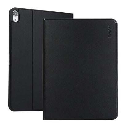 For iPad 10th Gen 10.9 2022 ENKAY PC Back Cover Smart Leather Tablet Case with Pen Slot & Holder(Black) - iPad 10th Gen 10.9 Cases by ENKAY | Online Shopping UK | buy2fix