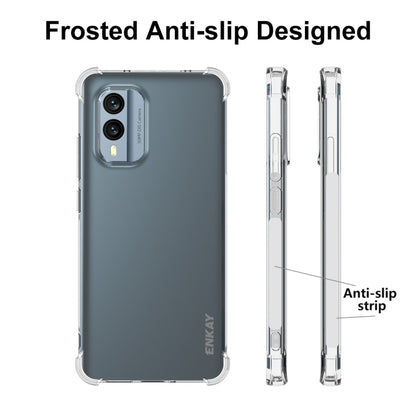 For Nokia X30 5G ENKAY Hat-Prince Clear TPU Shockproof Phone Case - Nokia Cases by ENKAY | Online Shopping UK | buy2fix