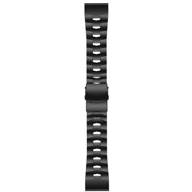 For Garmin Fenix 3 HR 26mm Titanium Alloy Quick Release Watch Band(Black) - Watch Bands by buy2fix | Online Shopping UK | buy2fix