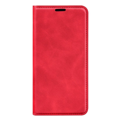 For OnePlus 11  Retro-skin Magnetic Suction Leather Phone Case(Red) - OnePlus Cases by buy2fix | Online Shopping UK | buy2fix