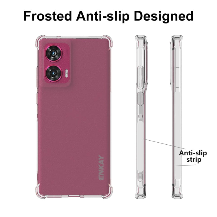 For Motorola Edge 50 Fusion ENKAY Hat-Prince Transparent TPU Shockproof Phone Case - Motorola Cases by ENKAY | Online Shopping UK | buy2fix