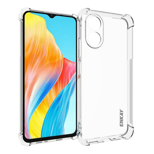 For OPPO A18 4G / A38 4G ENKAY Clear TPU Shockproof Anti-slip Phone Case - A18 Cases by ENKAY | Online Shopping UK | buy2fix