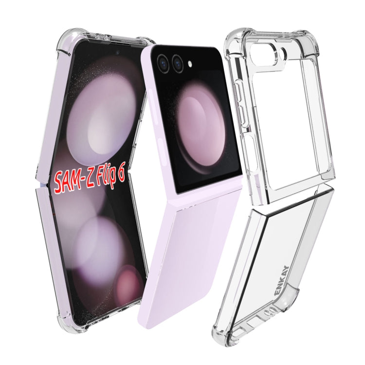 For Samsung Galaxy Flip6 ENKAY Clear TPU Shockproof Anti-slip Phone Case - Galaxy Z Flip6 5G Cases by ENKAY | Online Shopping UK | buy2fix