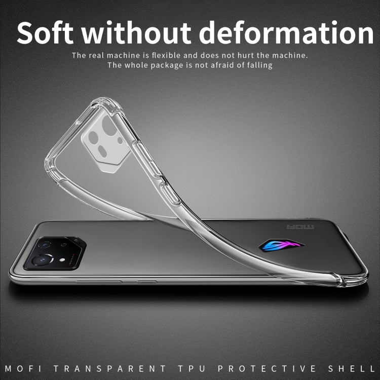 For ASUS ROG Phone 8 Pro MOFI Ming Series Ultra-thin TPU Phone Case(Transparent) - ASUS Cases by MOFI | Online Shopping UK | buy2fix